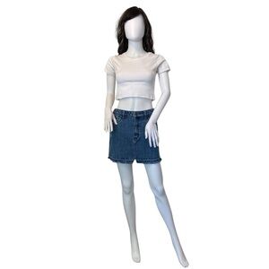 Free People Denim Mini Skirt